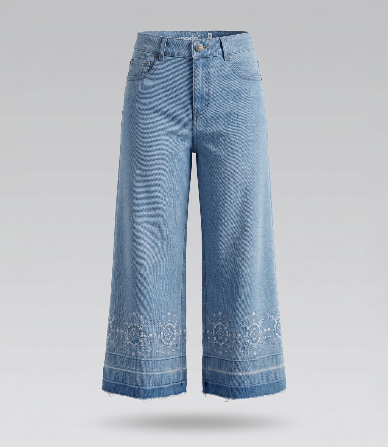 Jeans niña acampanado  L11111270274 denim celeste Limonada-1