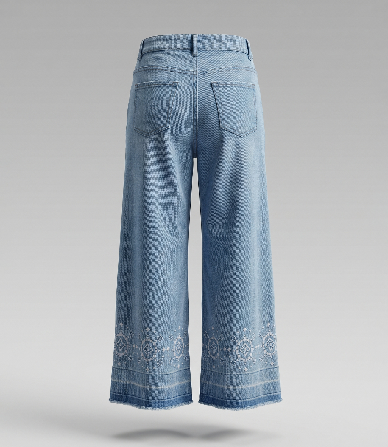 Jeans niña acampanado  L11111270274 denim celeste Limonada-2