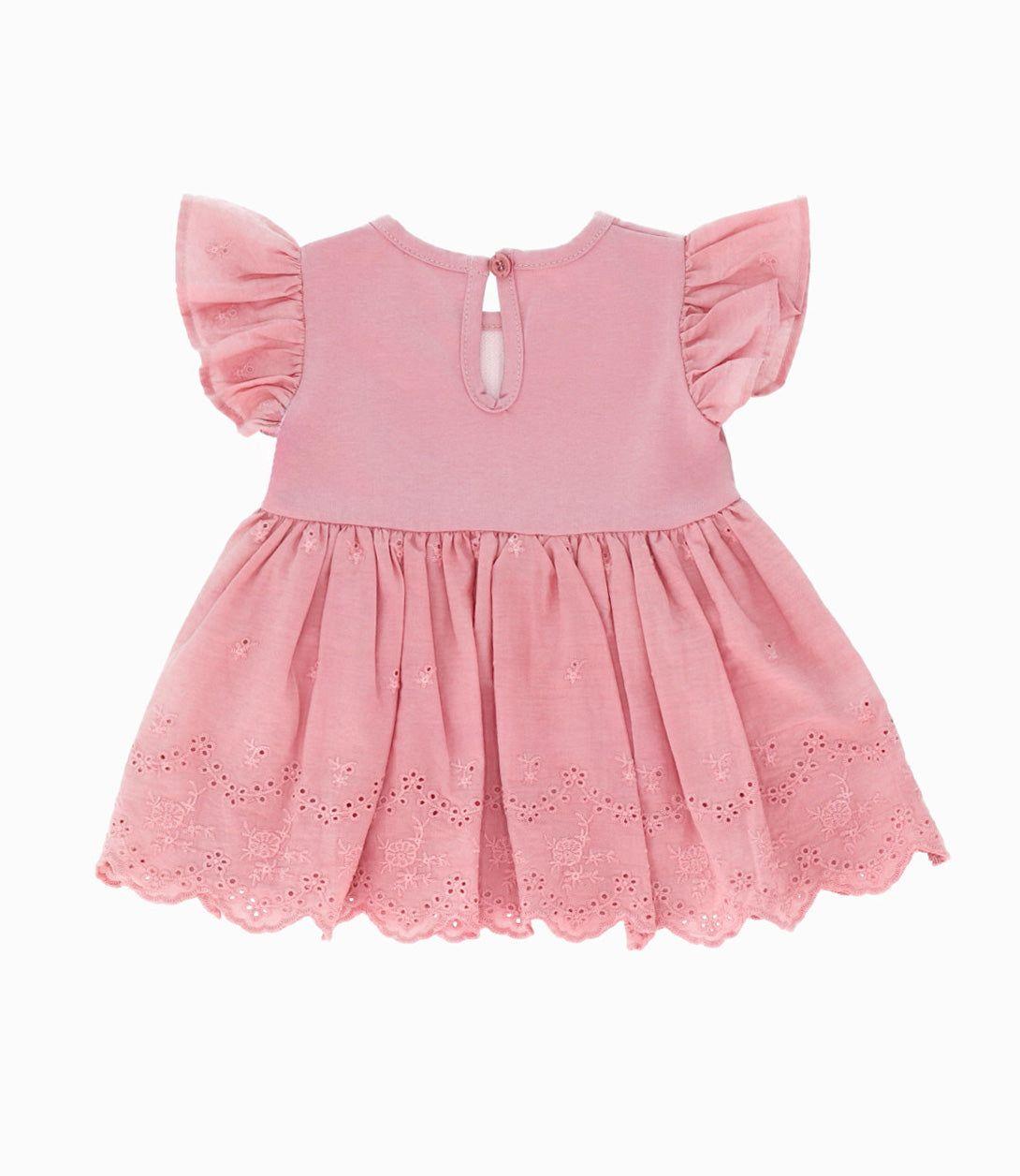 Conjunto recién nacida con gato palo rosa Limonada-2