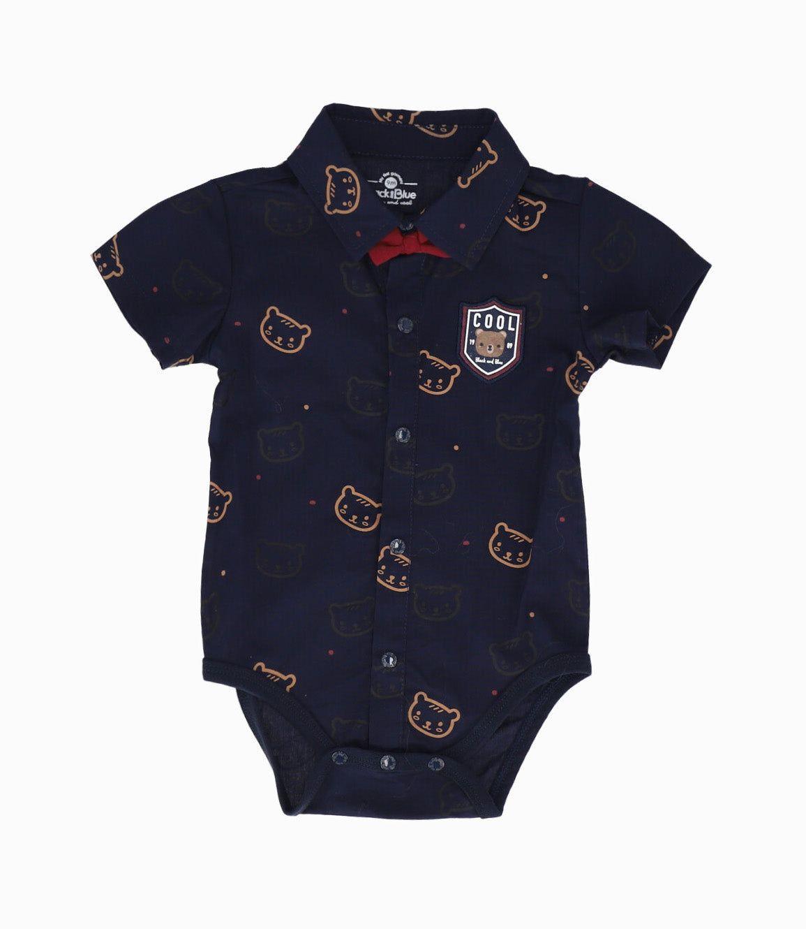 Conjunto recién nacido de ocasión azul marino Black and Blue-2