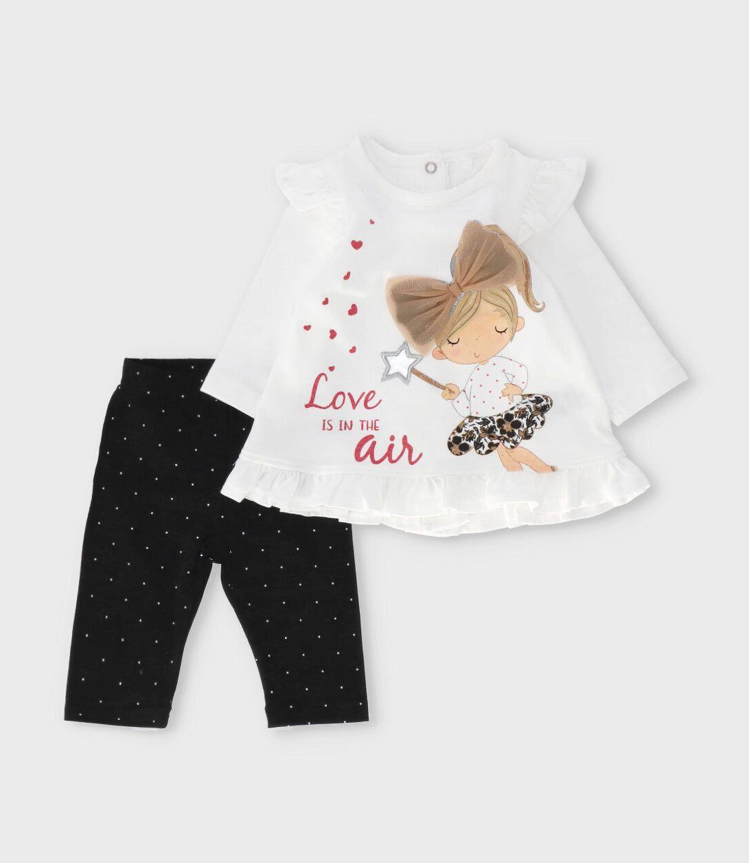 Conjunto recién nacida con estampado negro Limonada-0