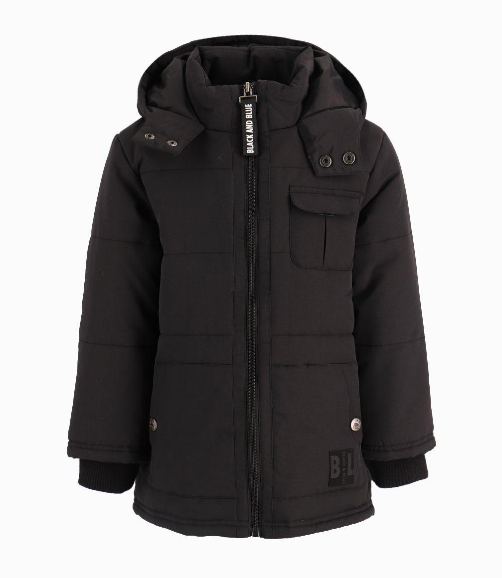Parka Niño Impermeable Negro-1