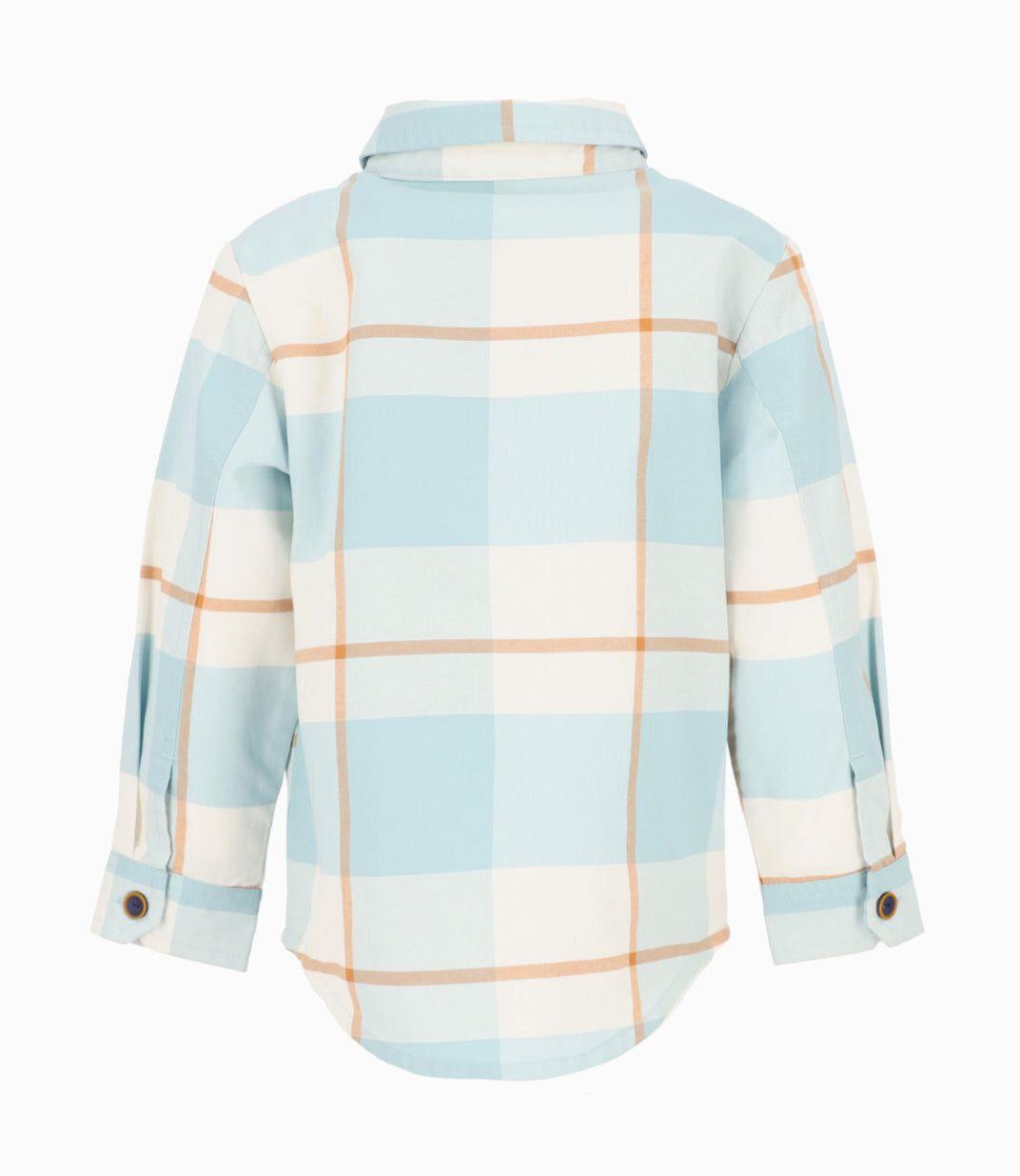 Camisa bebés cuadrillé menta Black and Blue-4