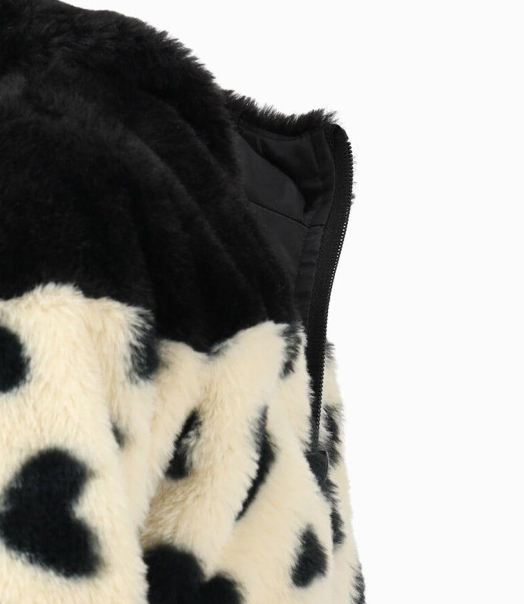 Polerón niña con corazones negro Limonada-2