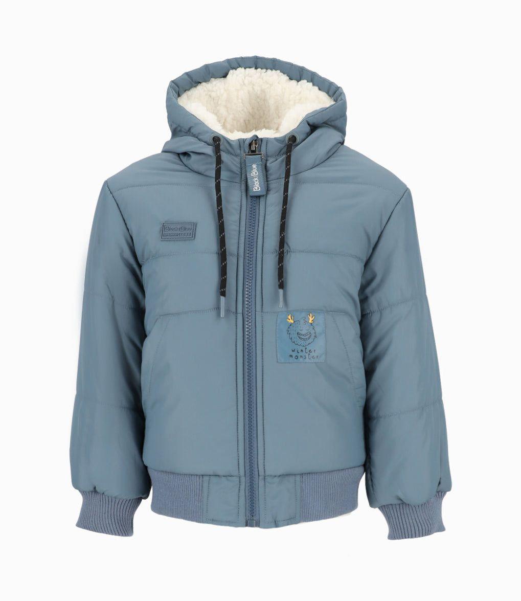 Parka niño con gorro azul Black and Blue-0