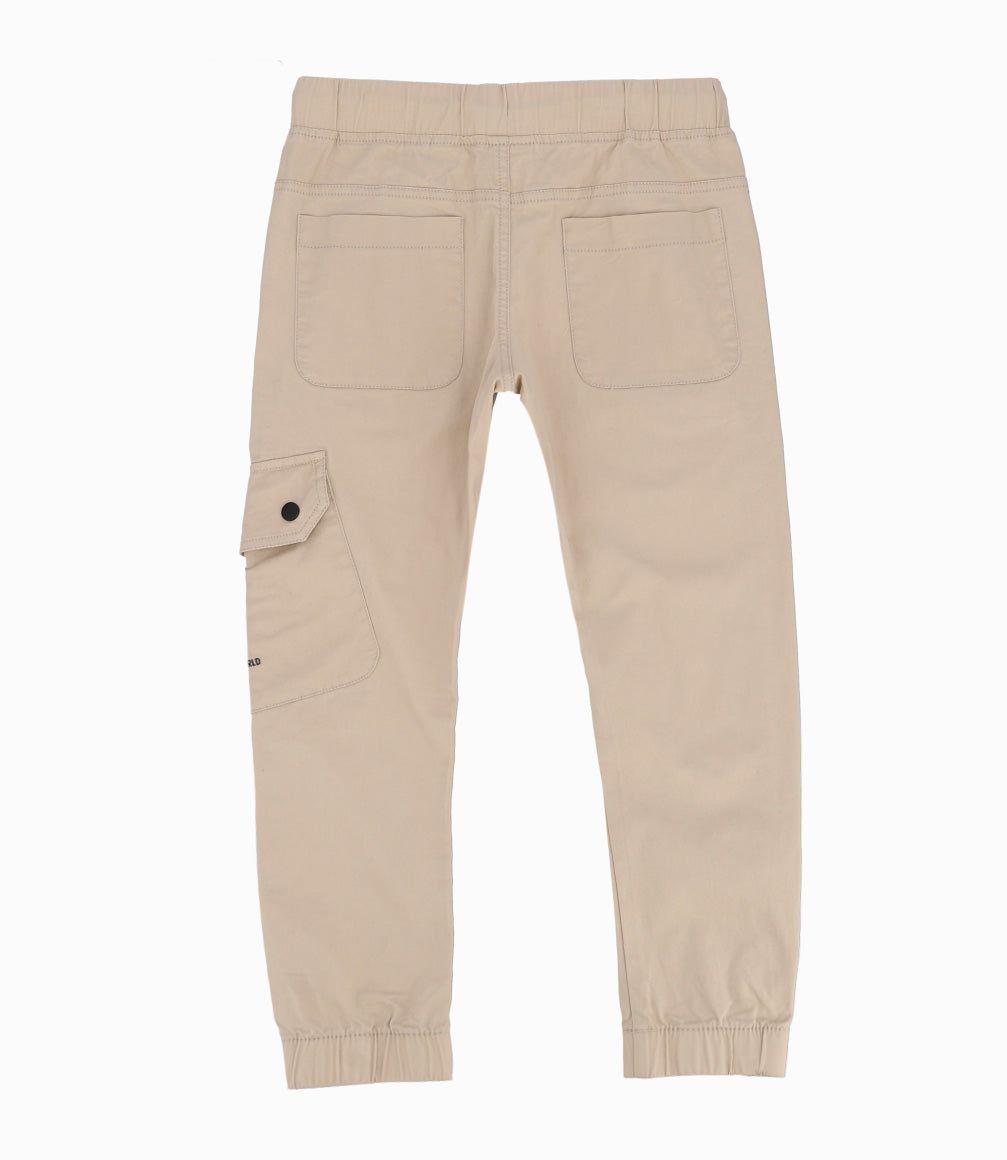 Pantalón Niño Joggers Beige-5