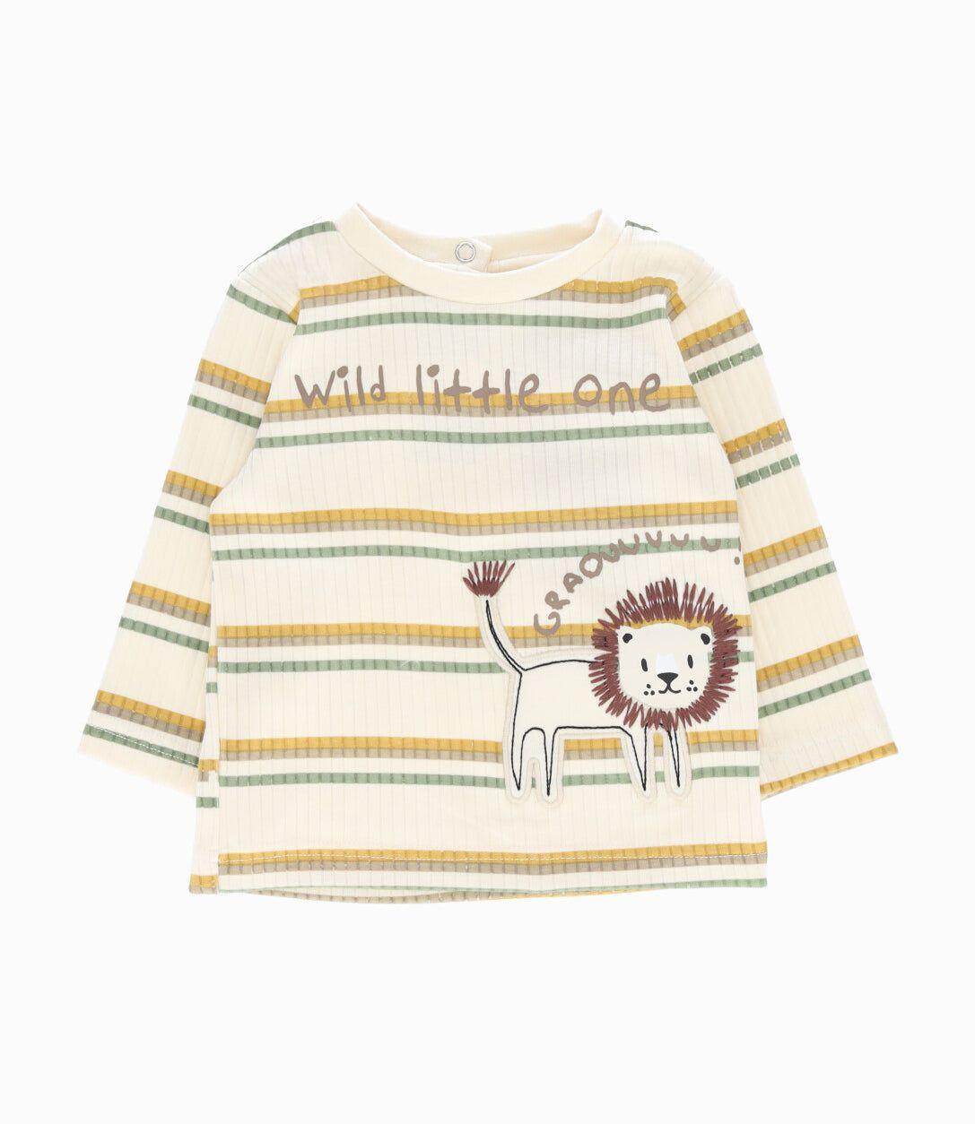 Conjunto recién nacido con babero beige 4 Kids-1
