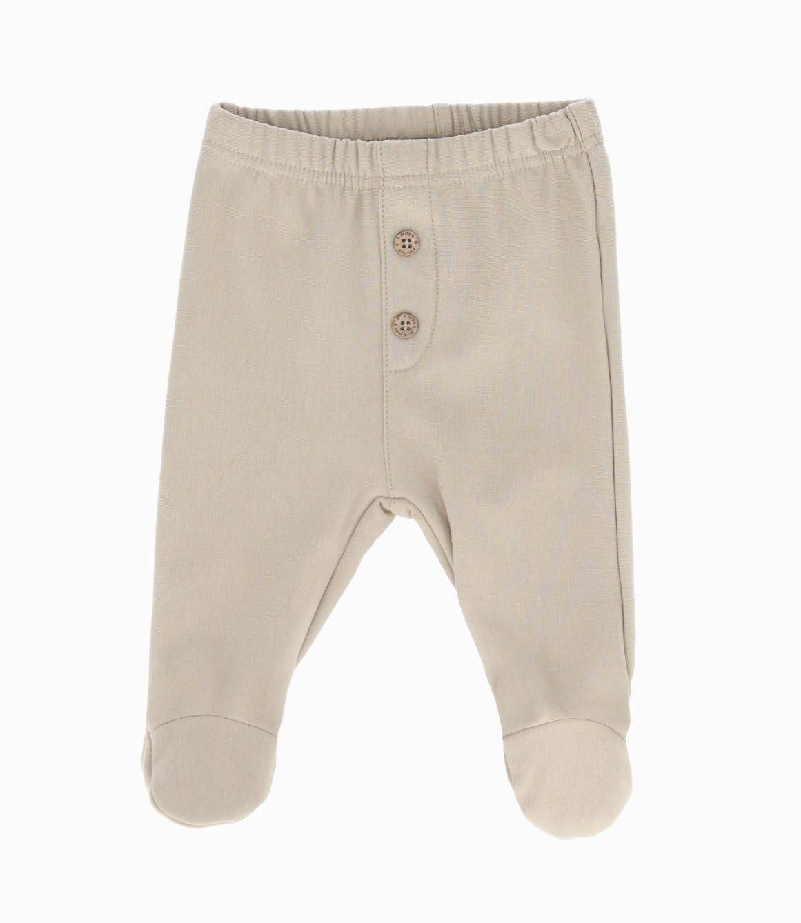 Conjunto recién nacido con babero beige 4 Kids-2