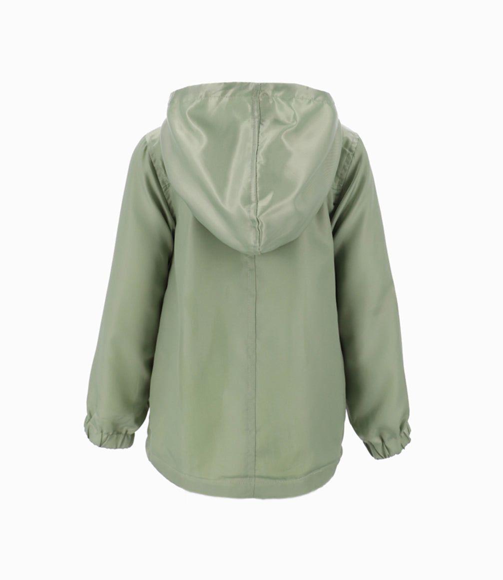 Chaqueta niña reversible verde Limonada-3