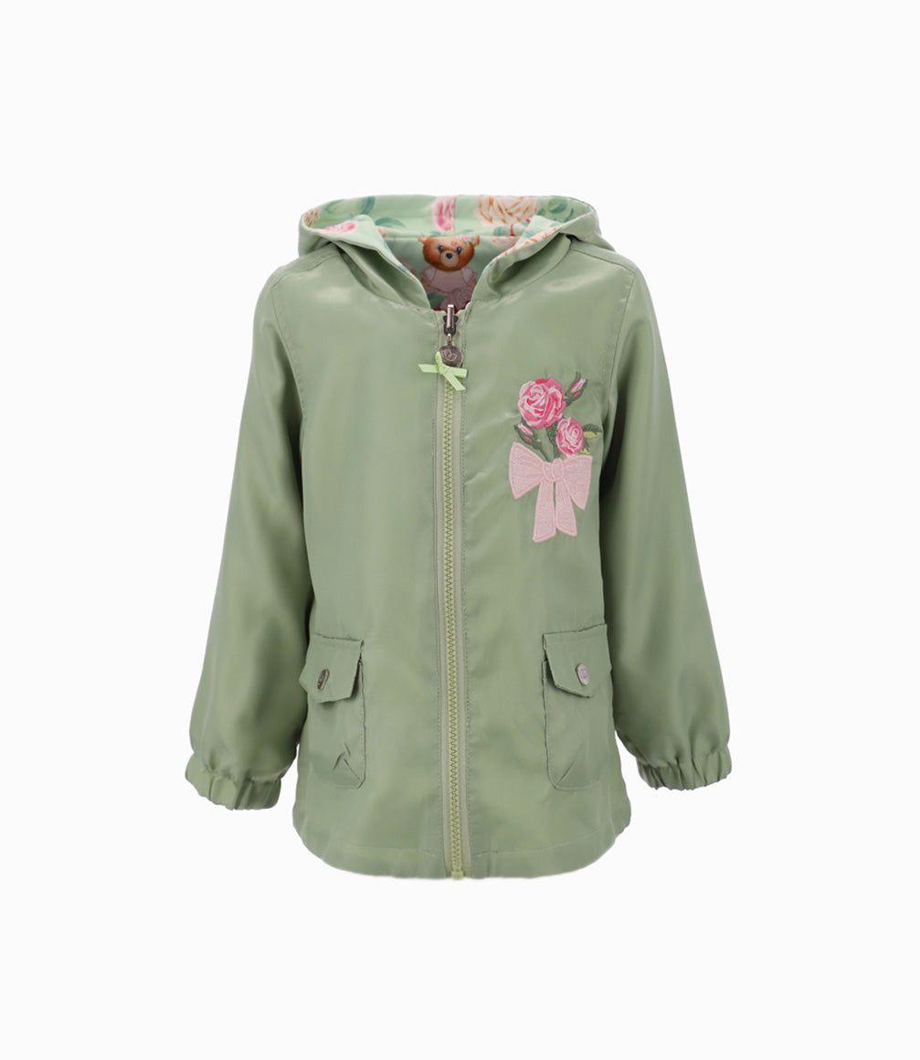 Chaqueta niña reversible verde Limonada-0