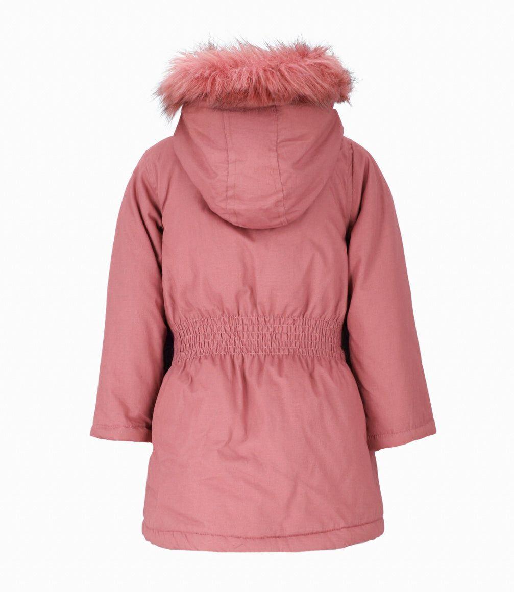 Abrigo niña con gorro rosado Limonada-1