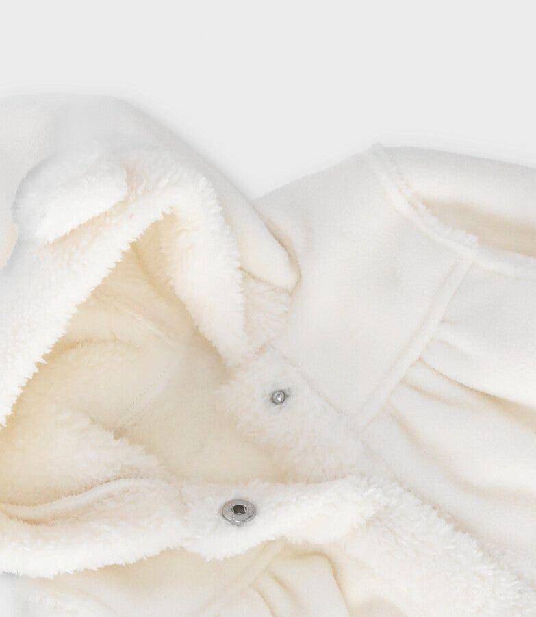 Polerón recién nacida micropolar blanco Limonada-2