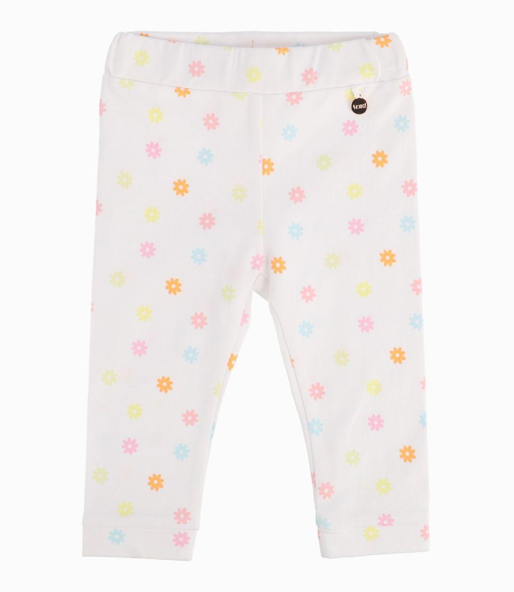 Calza Bebé Niña Floreada Blanco 4 Kids-0
