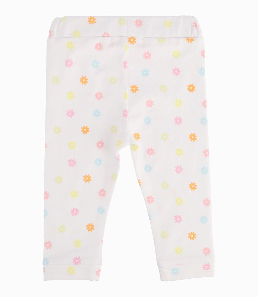 Calza Bebé Niña Floreada Blanco 4 Kids-1