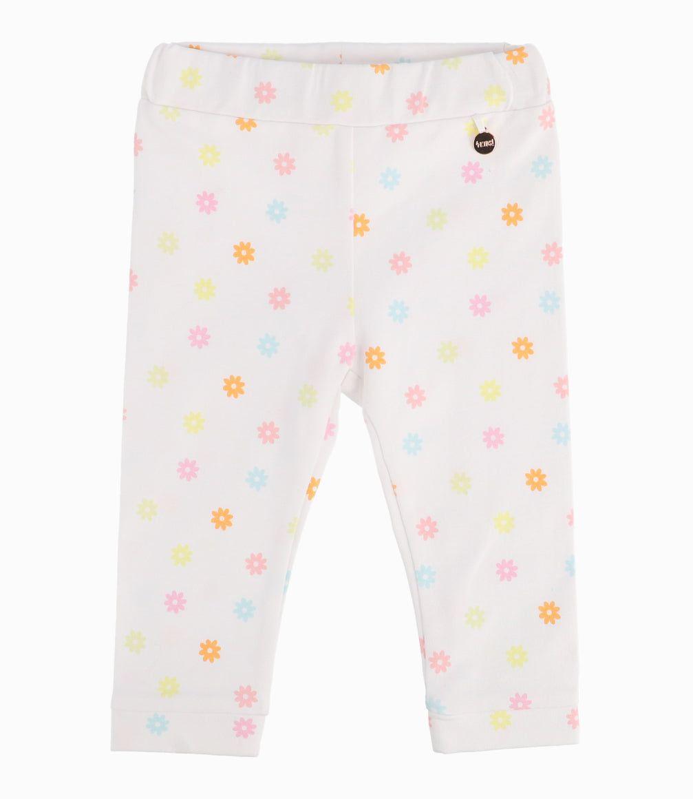 Calza Bebé Niña Floreada Blanco 4 Kids-4