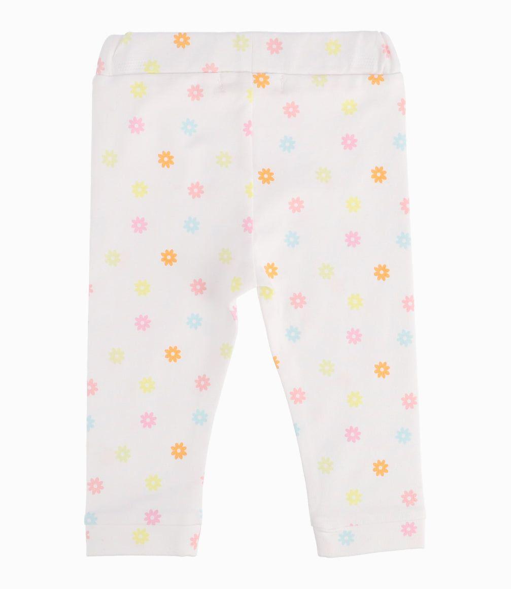 Calza Bebé Niña Floreada Blanco 4 Kids-5