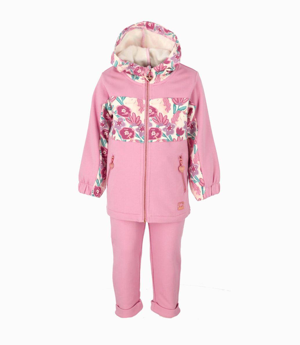 Buzo bebés con flores rosado 4 Kids-1