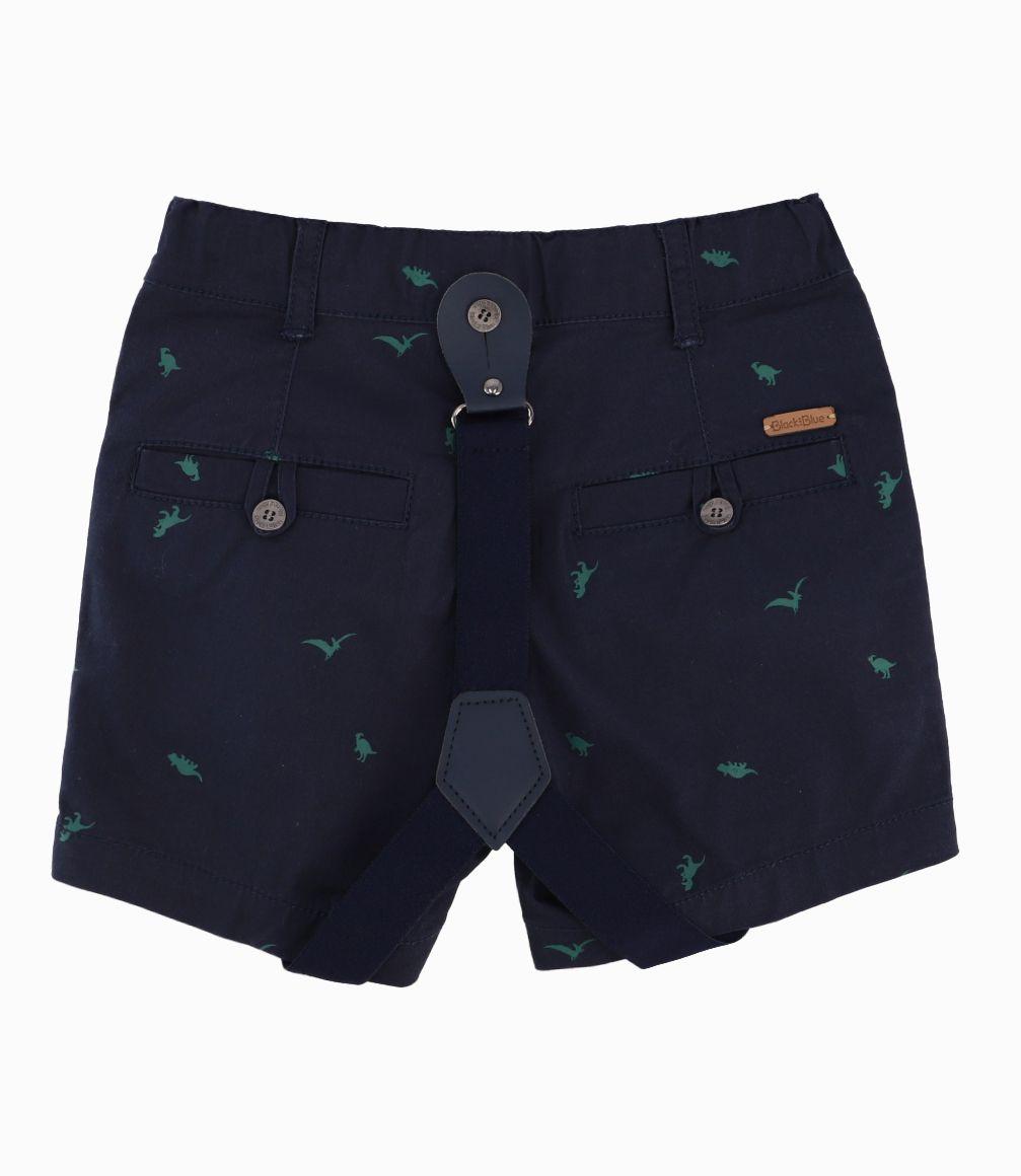 Bermuda Bebé Con Suspensores Azul Marino-1