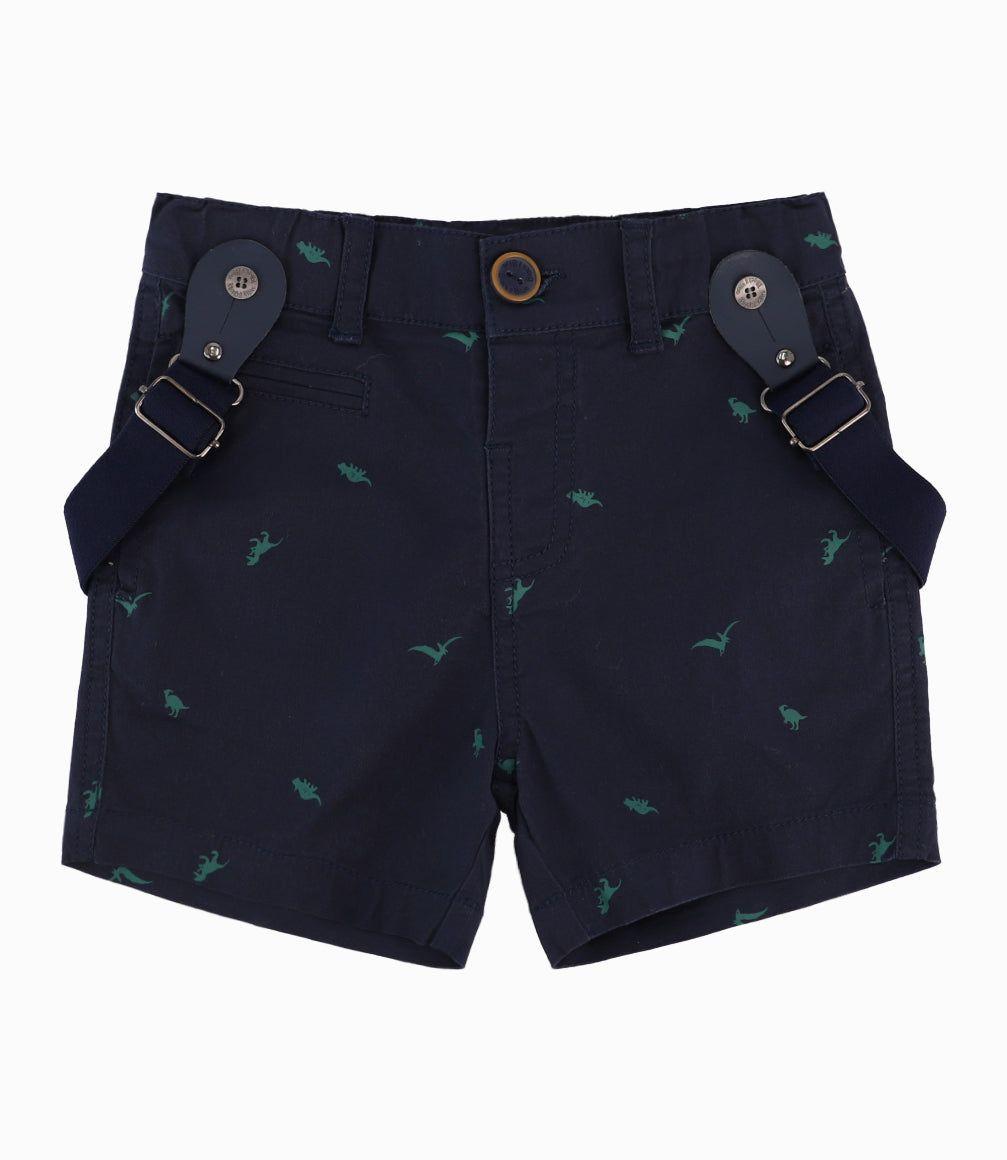 Bermuda Bebé Con Suspensores Azul Marino-4