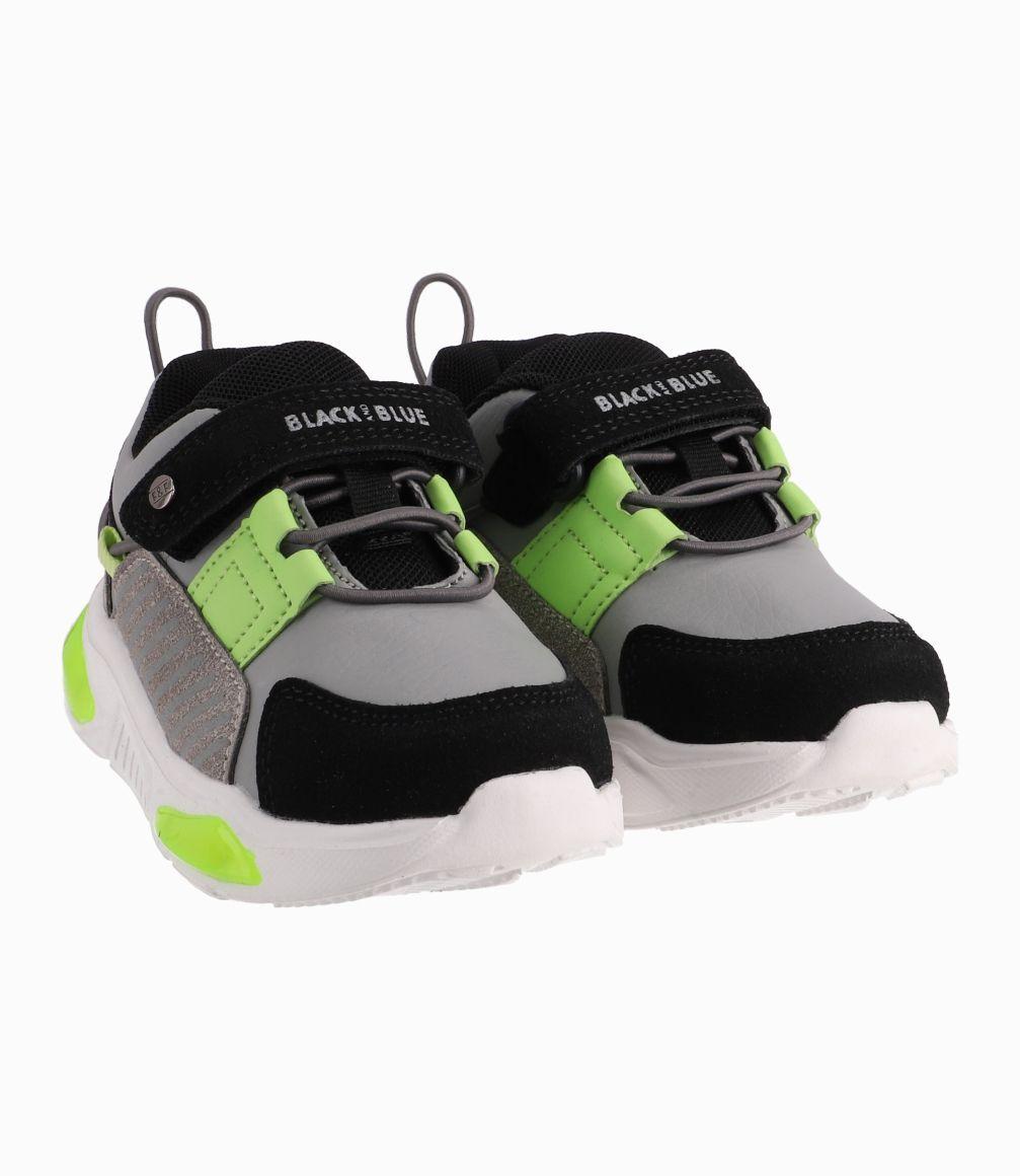 Zapatilla Caminante Urbana Black And Blue Negro-0