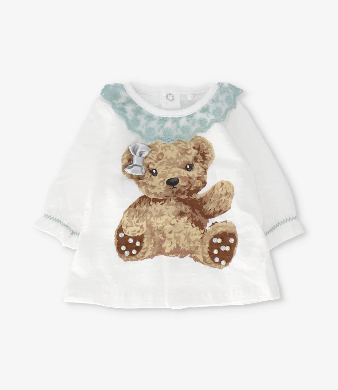 Conjunto recién nacida con oso turquesa Limonada-1