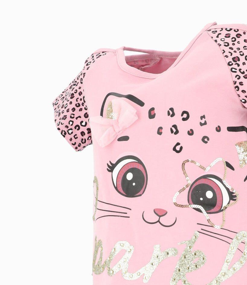 Conjunto niña con lazo burdeo Limonada-2