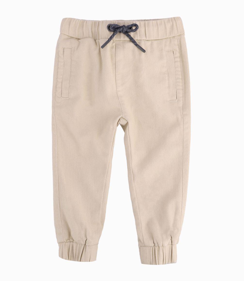 Pantalon Bebé Niño Jogger 4 Kids Beige-0