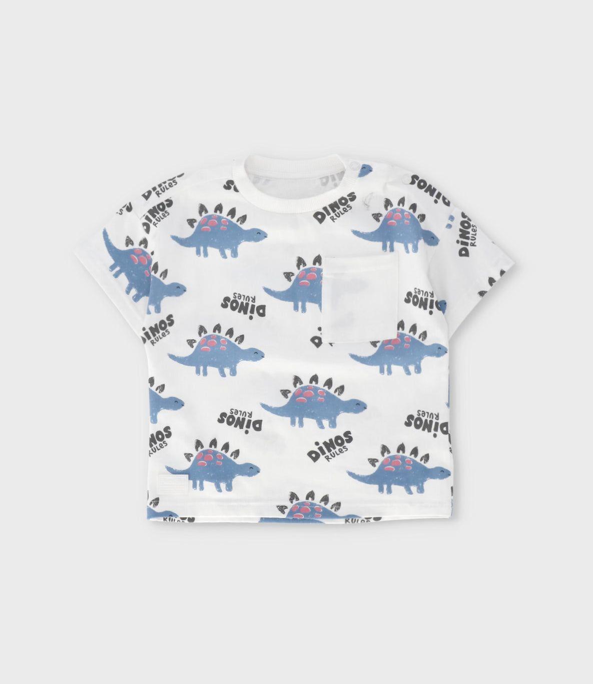 Conjunto bebé dinos crudo Black and Blue-1