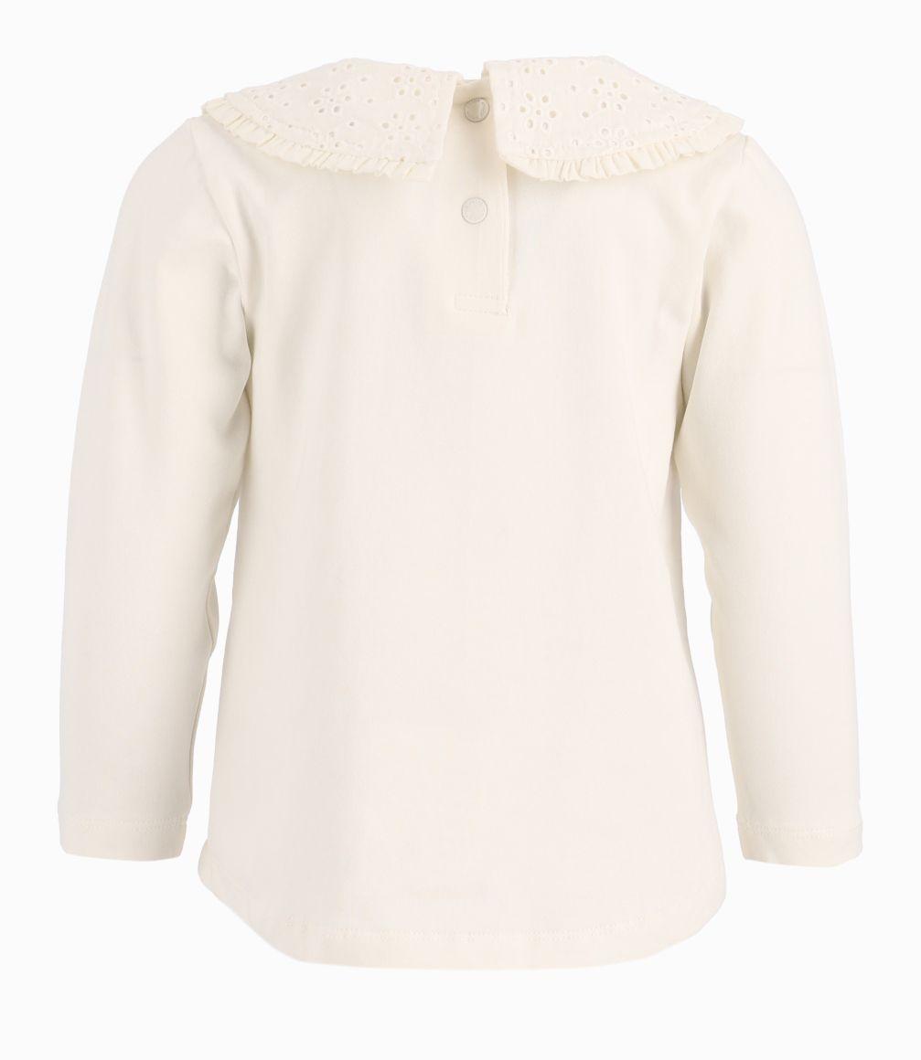 Polera Bebé Niña Con Encaje 4 Kids Blanco-1