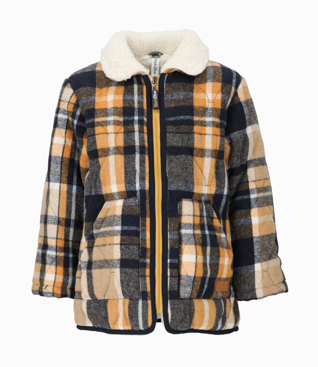 Abrigo niño cuadrillé mostaza Black and Blue-0