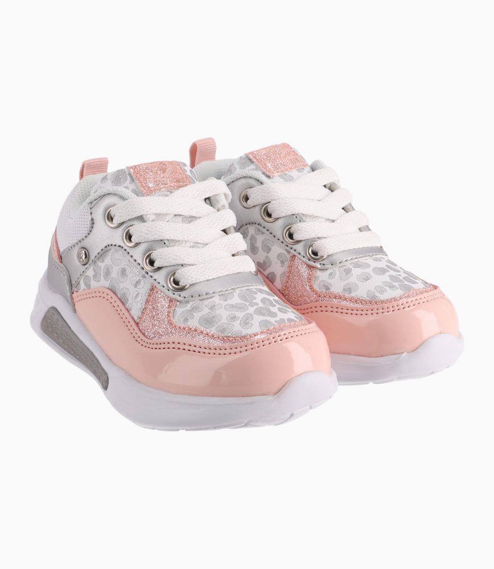 Zapatilla Bebé Con Luces Limonada Rosado-3