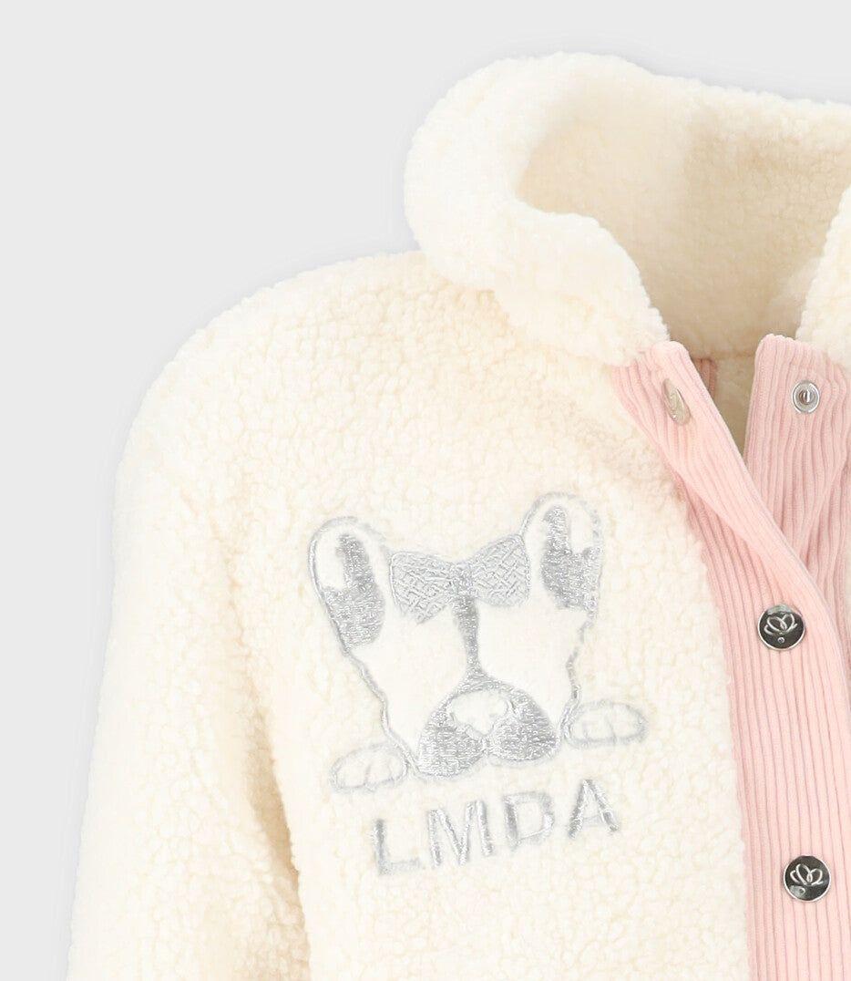 Chaqueta niña bomber blanco Limonada-2