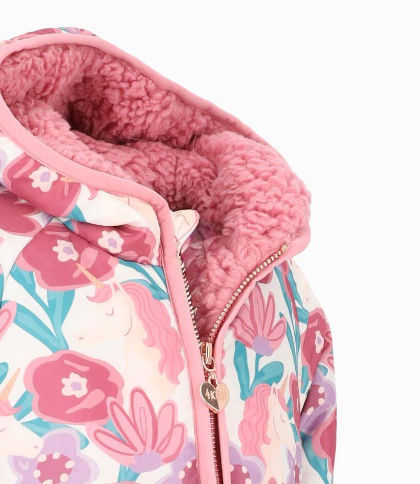 Parka bebés floreada rosado 4 Kids-2