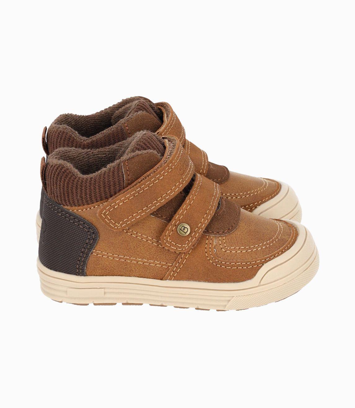 Botín bebés básico camel Black and Blue-1