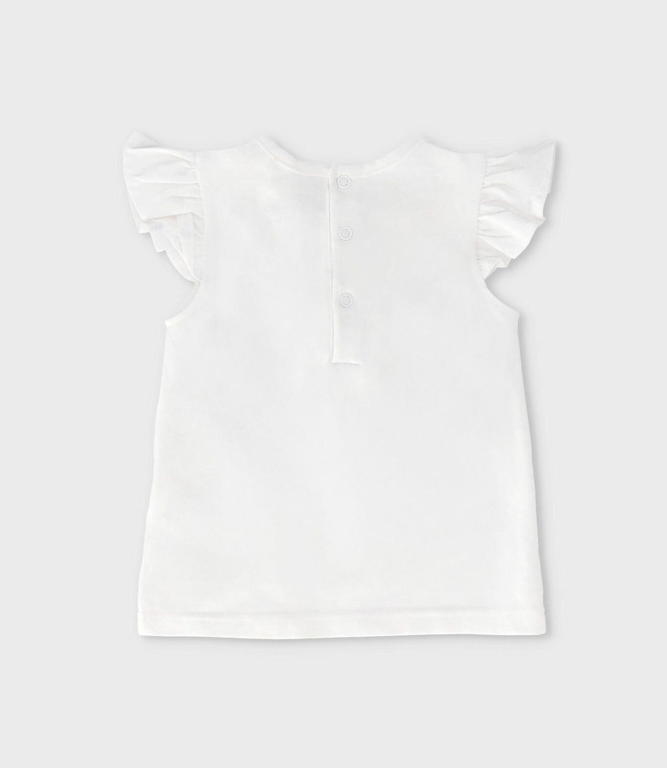 Polera manga corta bebé con ciervo crudo Limonada-1