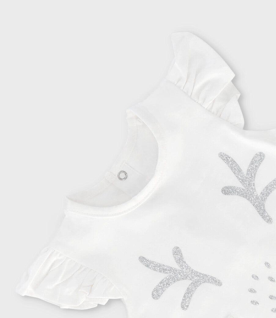 Polera manga corta bebé con ciervo crudo Limonada-2
