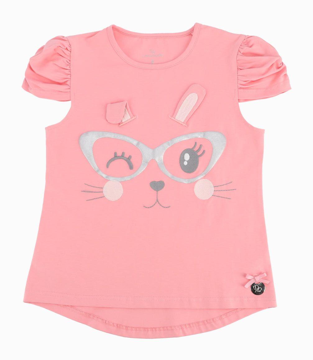 Polera Niña Con Conejo-1