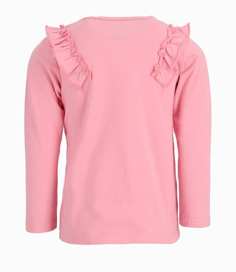 Polera Niña Con Estampado De Flores Rosado 4 Kids-1