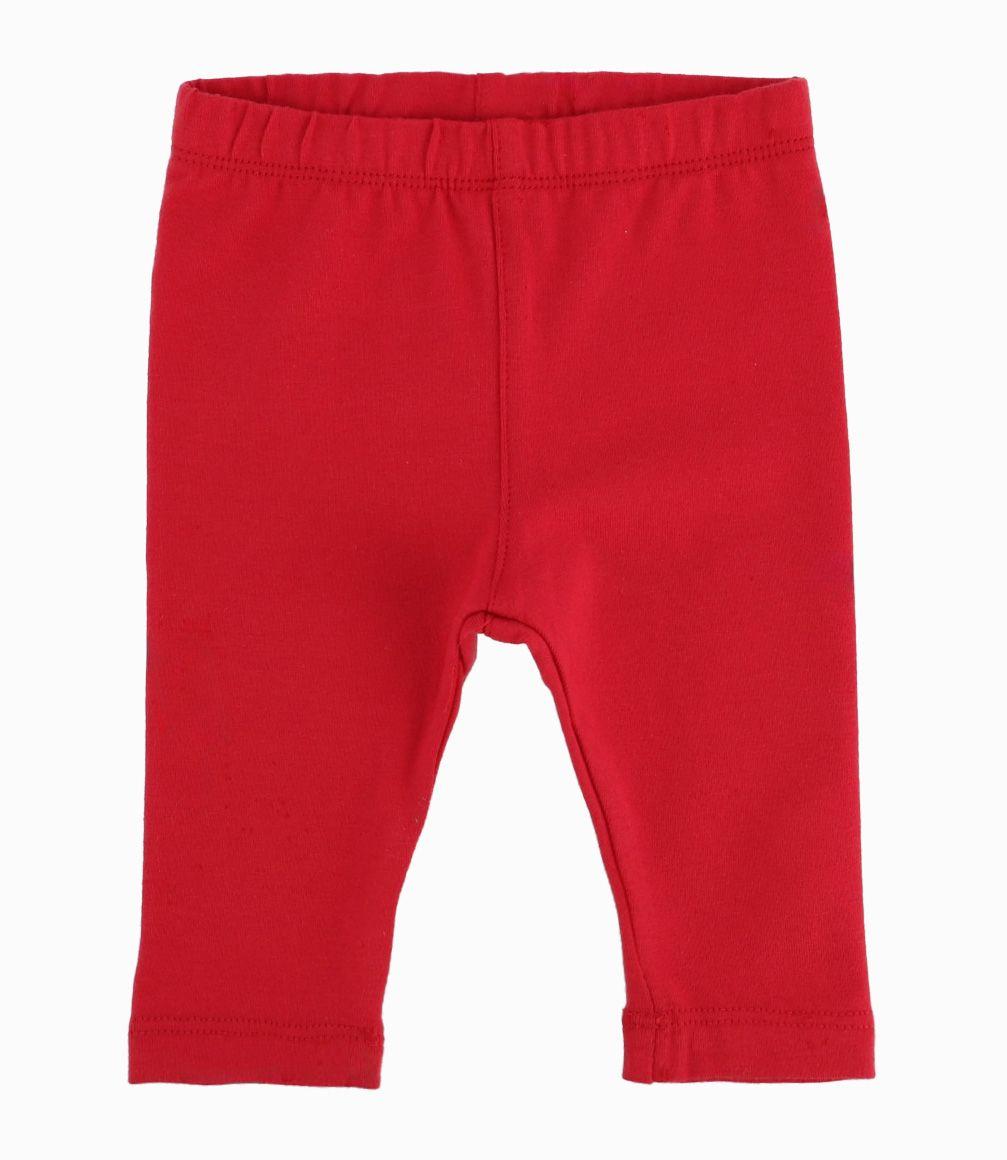 Conjunto Recién Nacida De Vestido Y Calzas Rojo-2