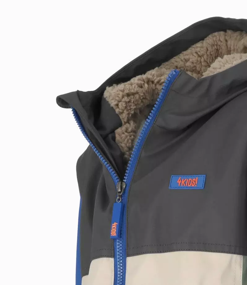 Chaqueta niño impermeable gris 4 Kids-2