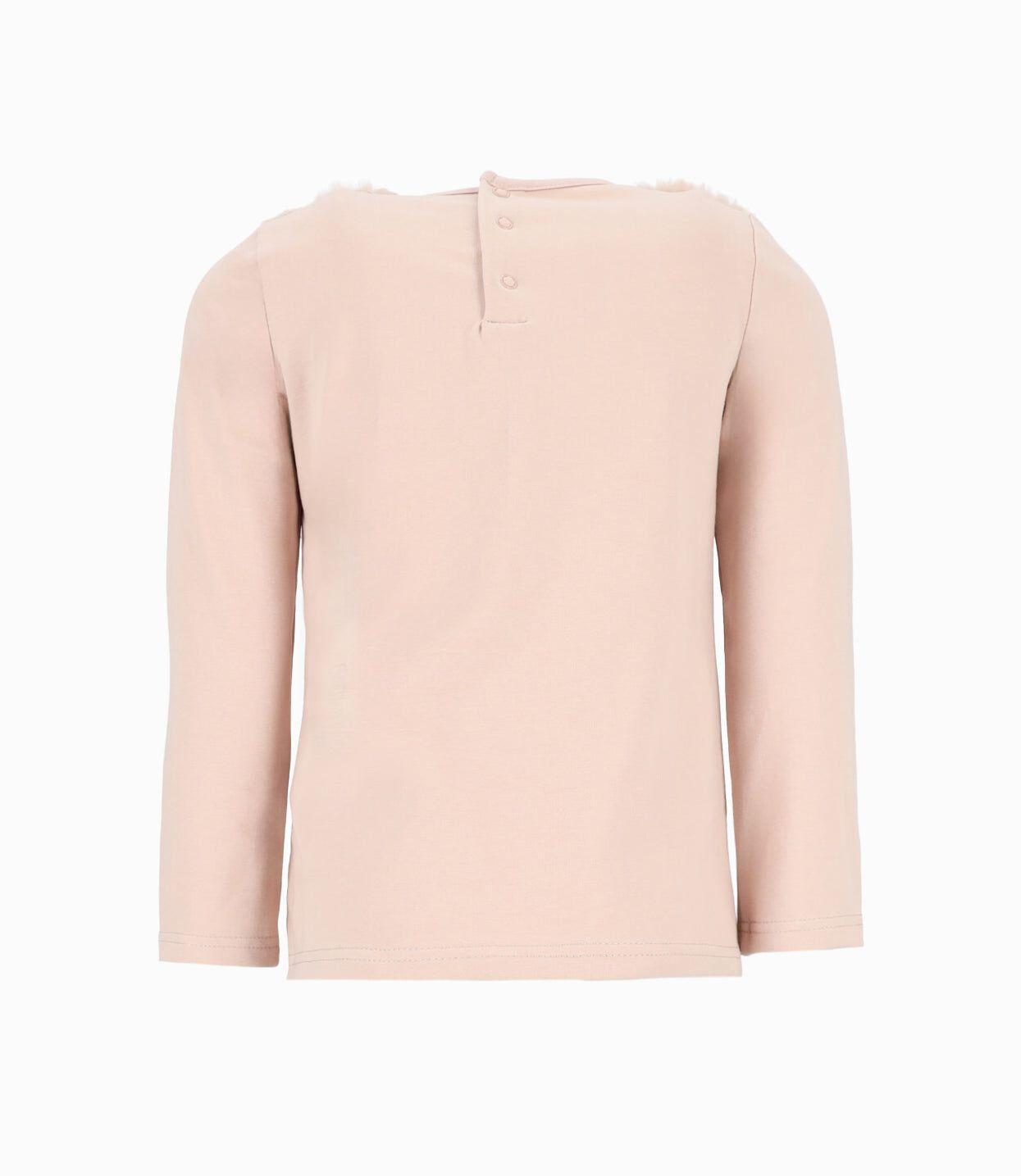 Polera niña con oso beige Limonada-1
