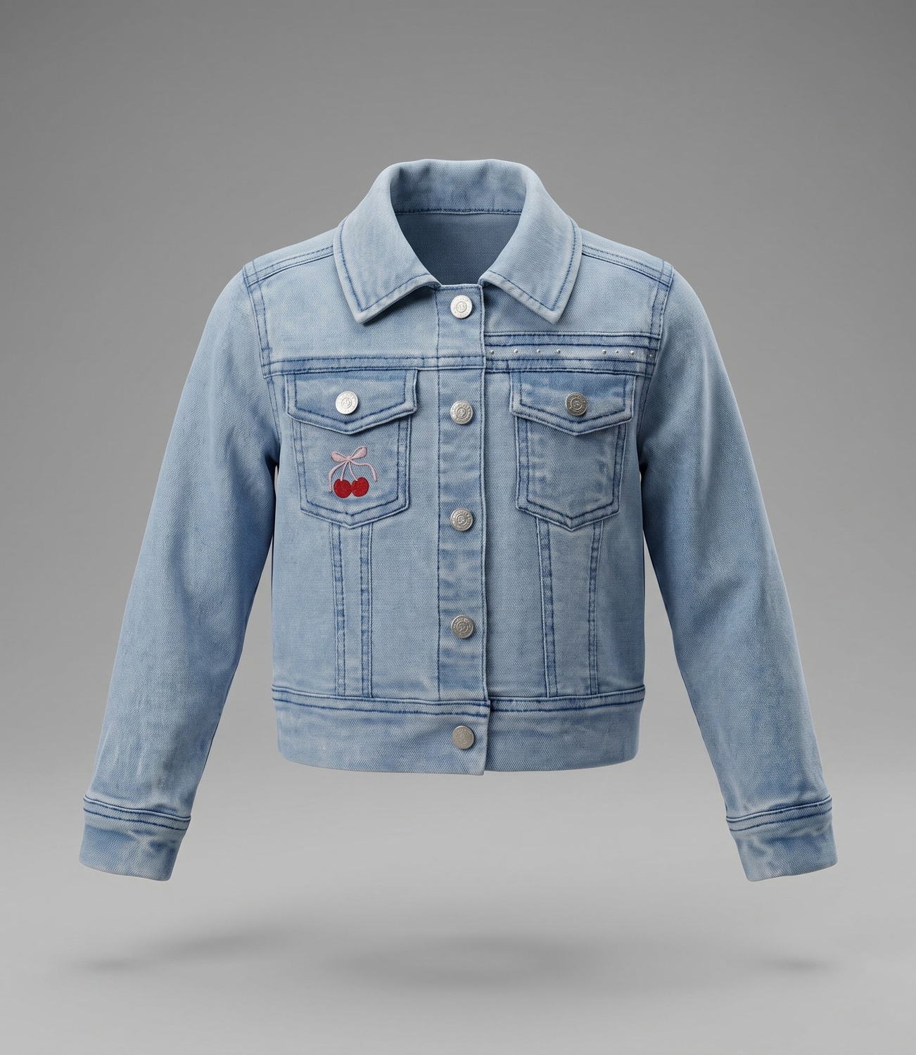 Chaqueta niña cherry L11071270474 denim celeste Limonada-2