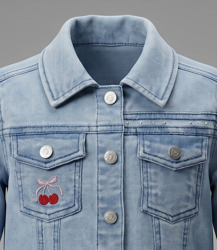 Chaqueta niña cherry L11071270474 denim celeste Limonada-4