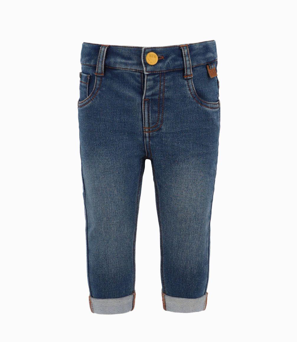 Jeans Skinny Bebé Niño Denim Celeste Black and Blue-0