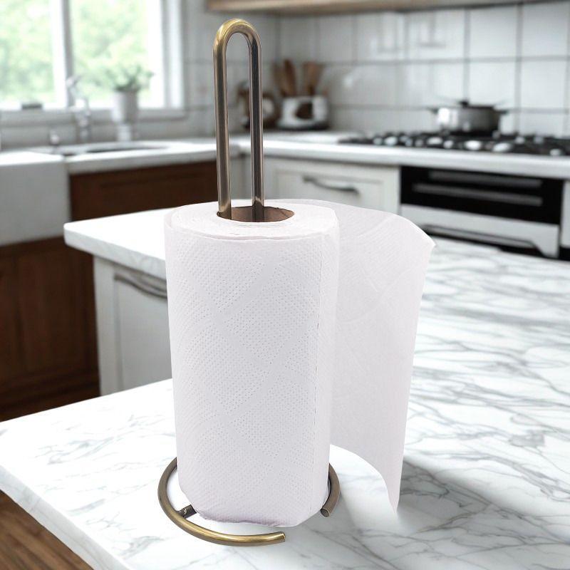 Soporte Porta Toallas de Papel para Cocina color Bronce Envejecido-2