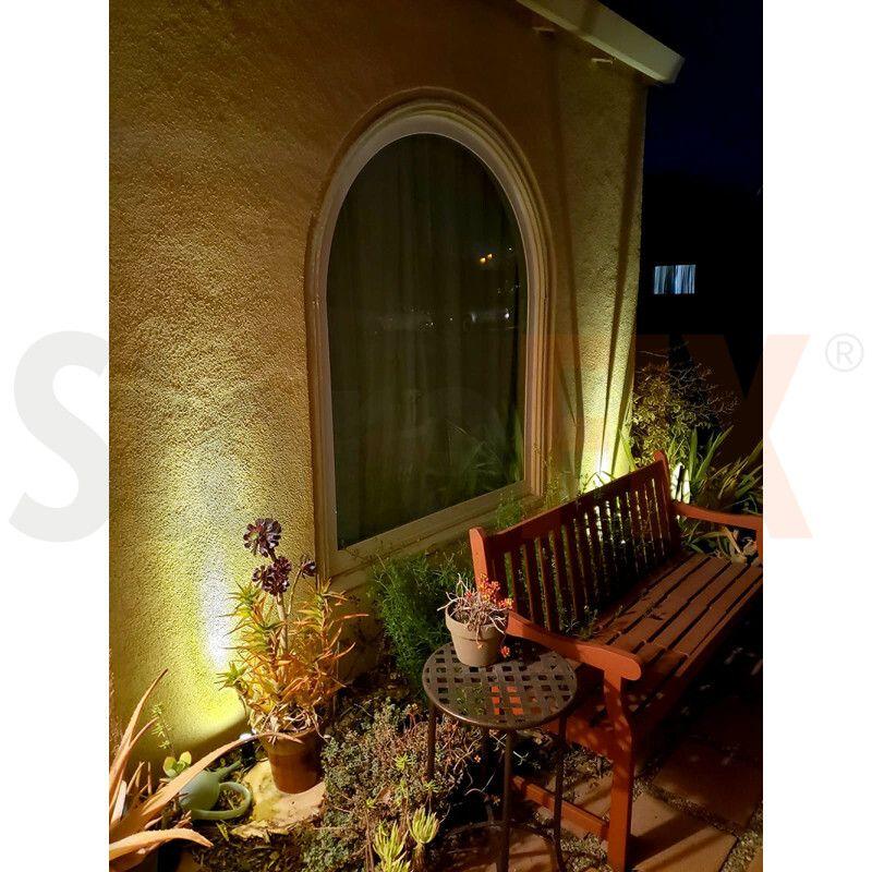 Pack 2 Focos Solares Led Para Jardín Exterior Con Estaca- Luz Neutro -3