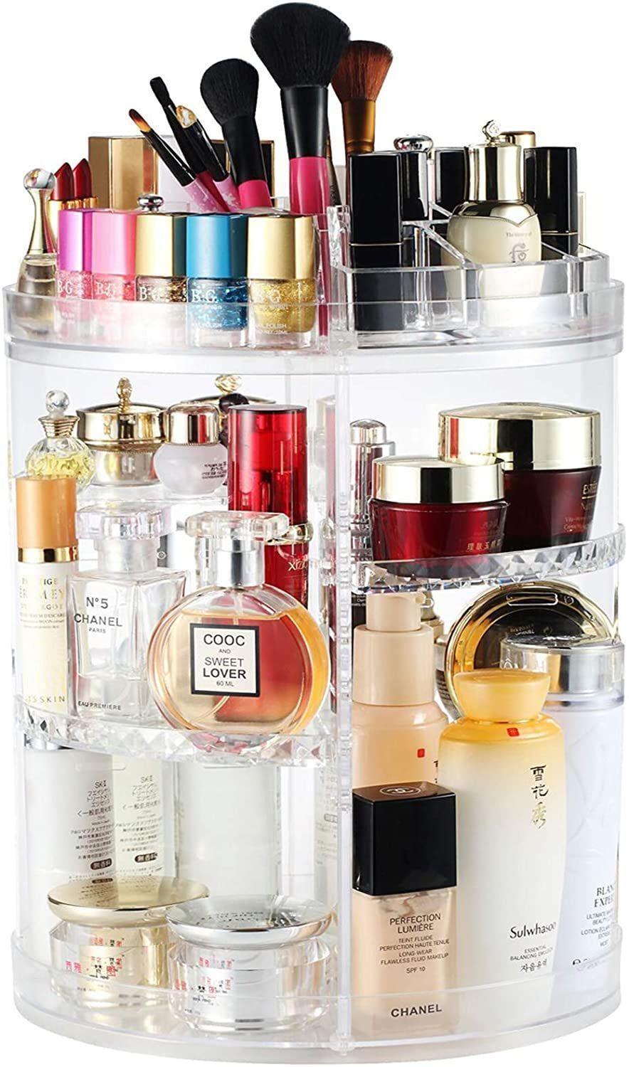 Organizador de Maquillaje Cosmetiquera Giratoria 360°-1