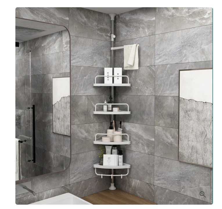 Estante Organizador Esquinero de Baño Ducha y Cocina-0