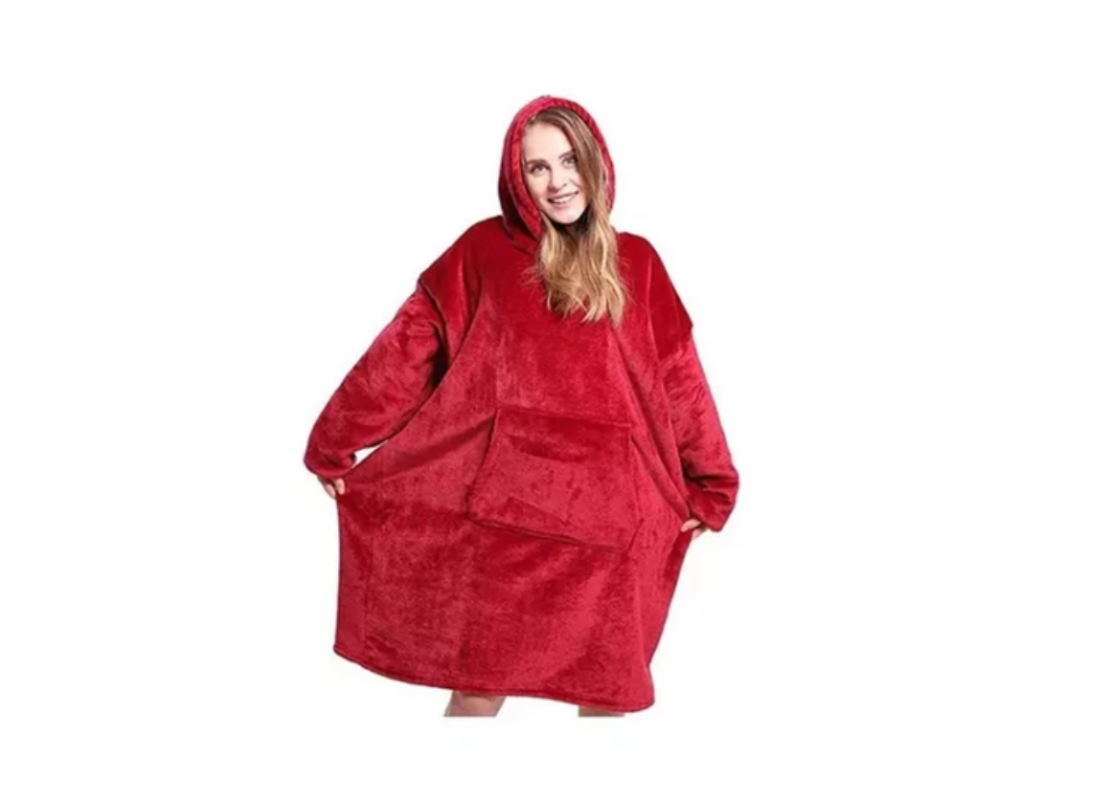 Polerón Sherpa Adulto Con Capucha Invierno otoño frio-0