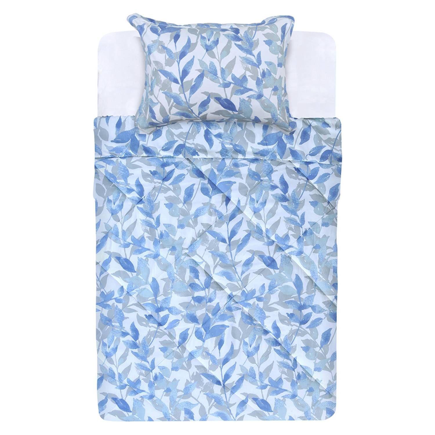 Plumon Microfibra Hojas 1.5 Plazas-1